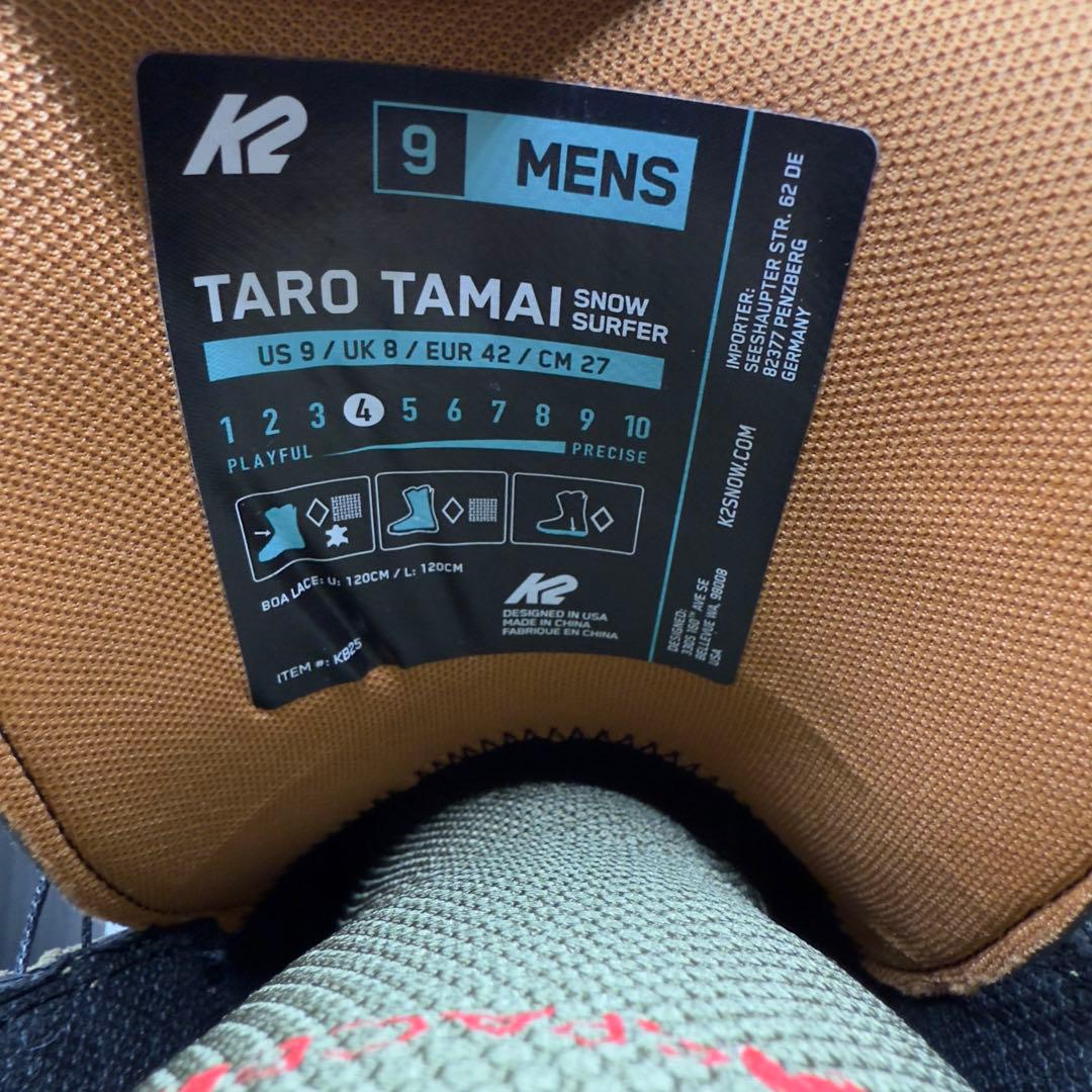 【新品】K2 TARO TAMAI SURFER LS 25-26モデル