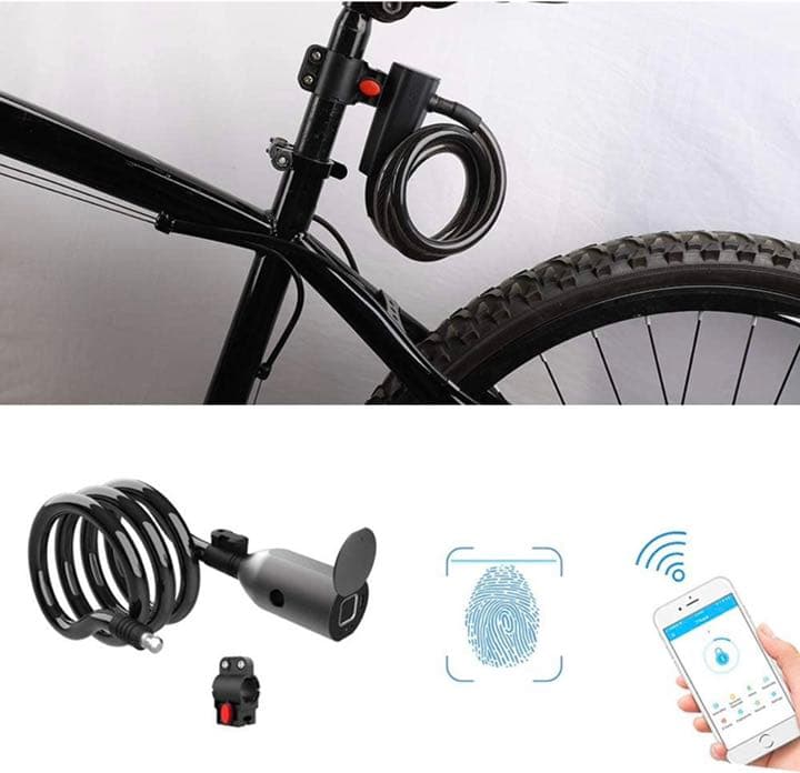 指紋 自転車ロック、指紋または電話アプリ オープン、リモートアプリ認証アンロック