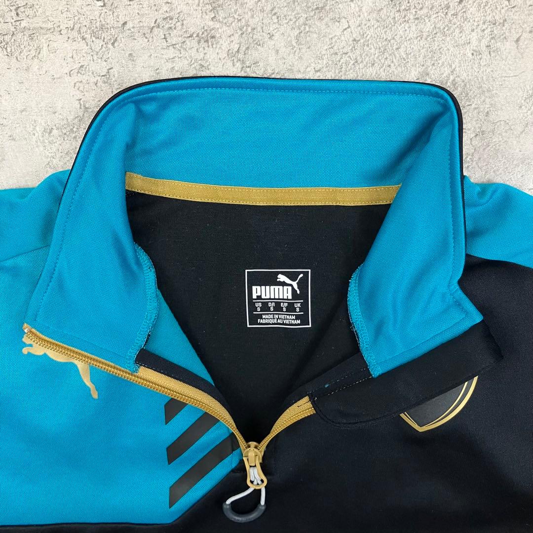PUMA アーセナルFC 長袖トレーニングトップ 1/4ジップ 古着 ブラック