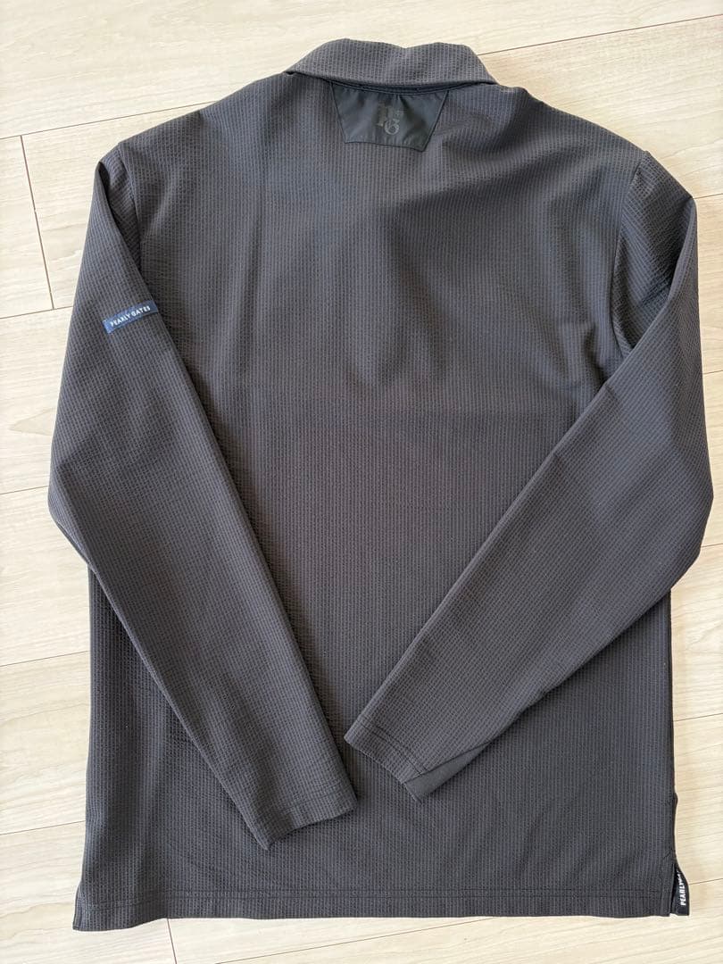 【新品】PEARLY GATES 6メンズ 長袖ポロシャツ　ブラック ゴルフ