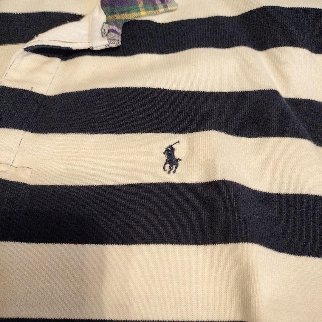 Polo Ralph Lauren ネイビー、ホワイト ラガーシャツ M