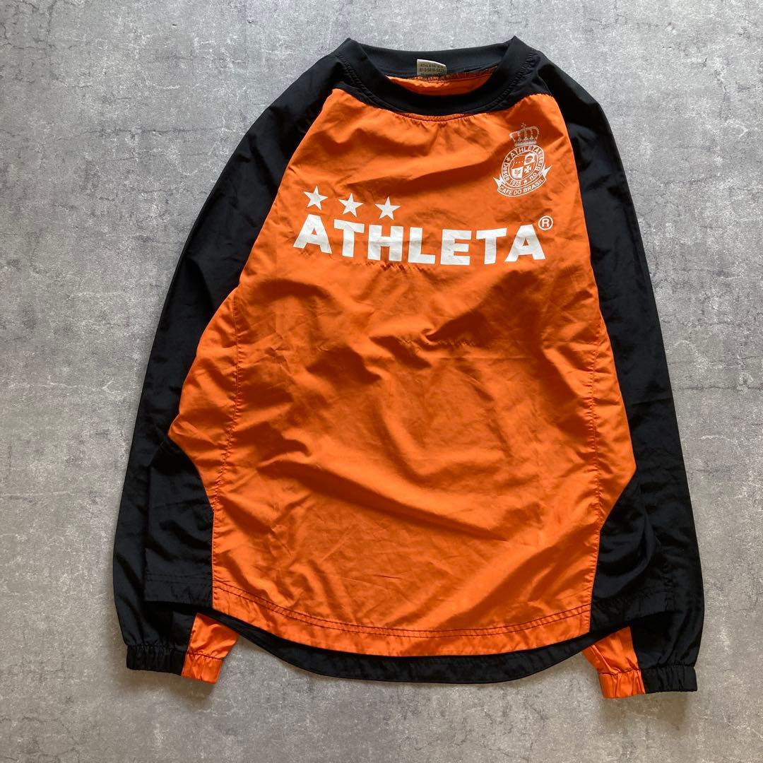 ATHLETA ピステ上下 セットアップ　オレンジ/ブラック　Lサイズ