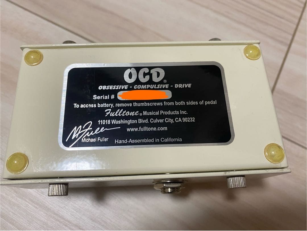 Fulltone OCD V1.7 オーバードライブ