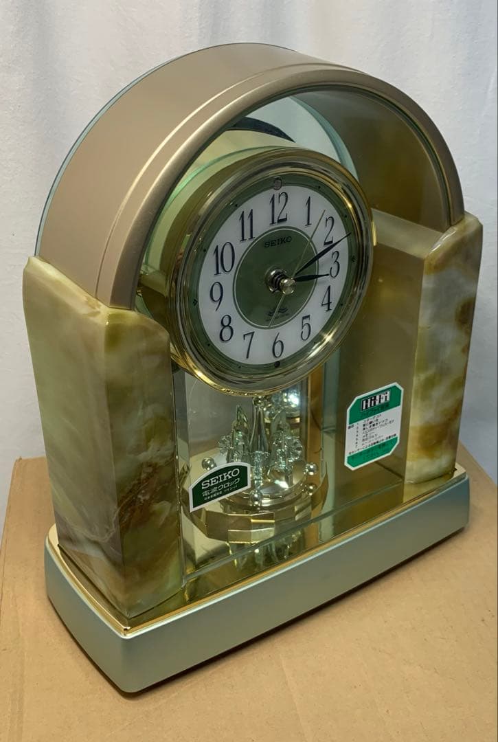 未使用 SEIKO セイコー 電波置時計 BY226G メロディ付き