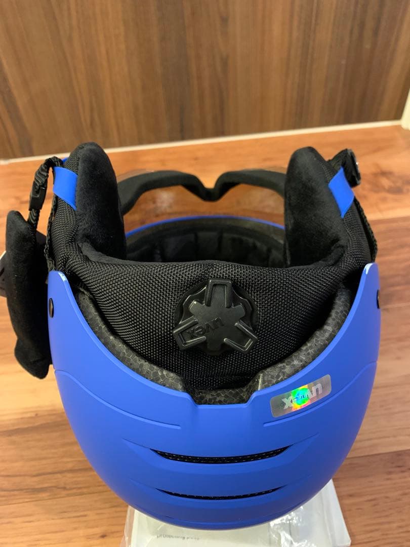 uvex ウベックス バイザーヘルメット rocket jr 51-55cm 青
