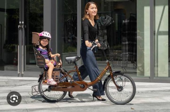 Limini 子供乗せ自転車　ミニベロ　非電動　３人　チャイルドシート　京都引取