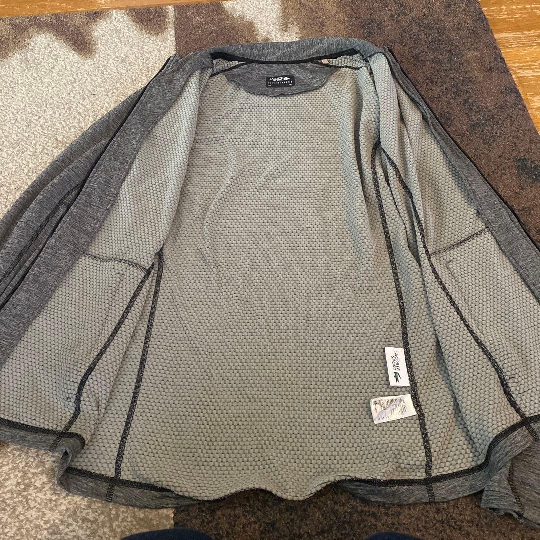 ラコステ ノバク ジョコビッチ フリースジャケット L 〜 XL グレー