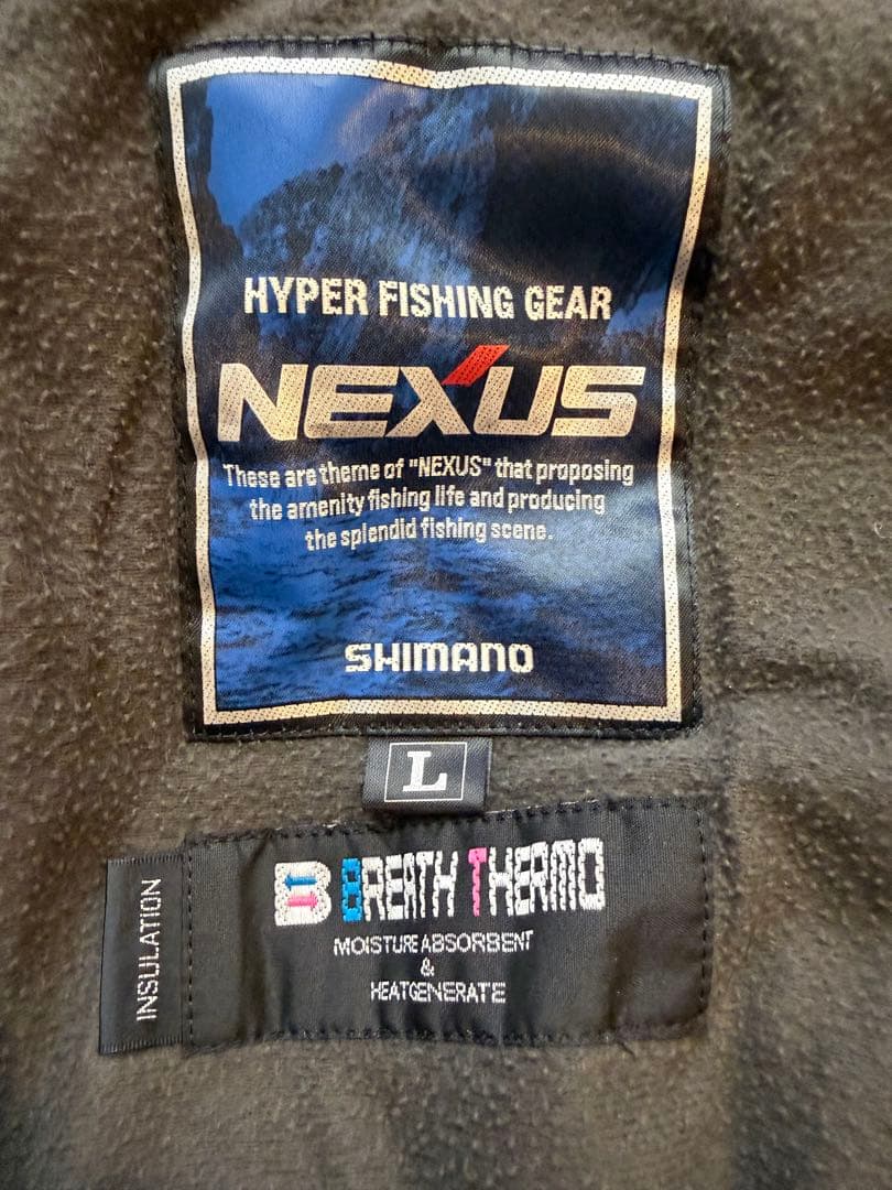 SHIMANO NEXUS フィッシングジャケット 防寒 防水 シマノ ネクサス