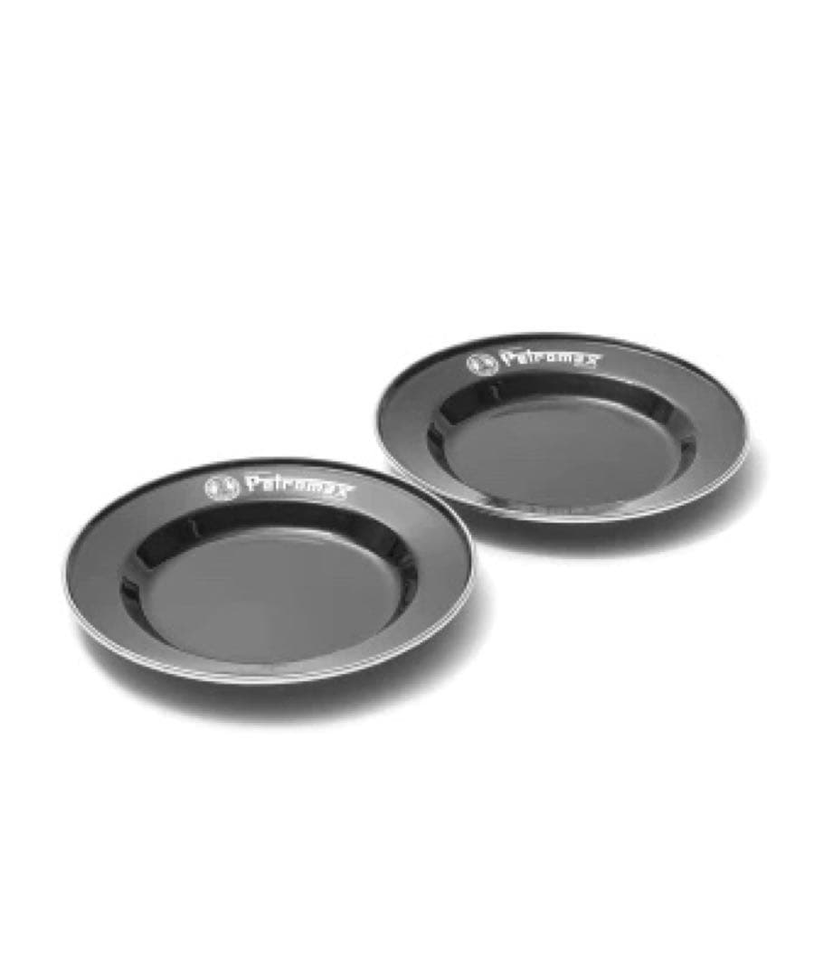 ペトロマックス　エナメルプレート 2枚入　WHITEとBLACKセット