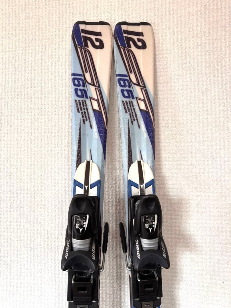 美品　Atomic スキー 165cm ビンディング付き