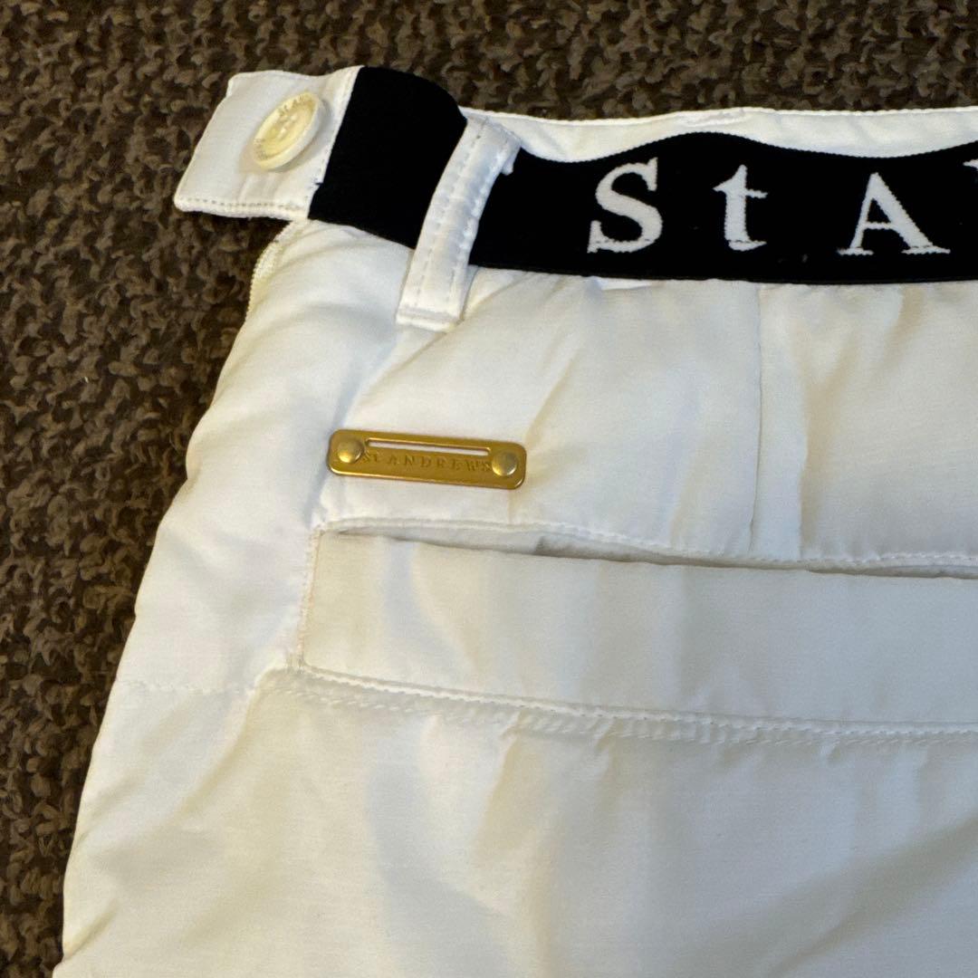 美品‼️暖かい‼️St ANDREWS ホワイト 中綿スカート