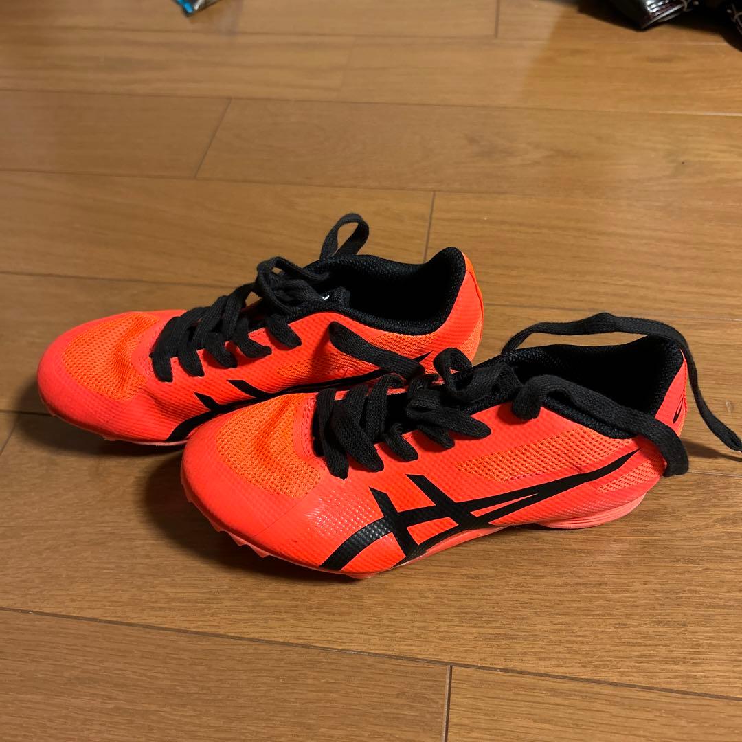 ASICS 陸上競技用スパイクシューズ 長距離走用　オレンジ