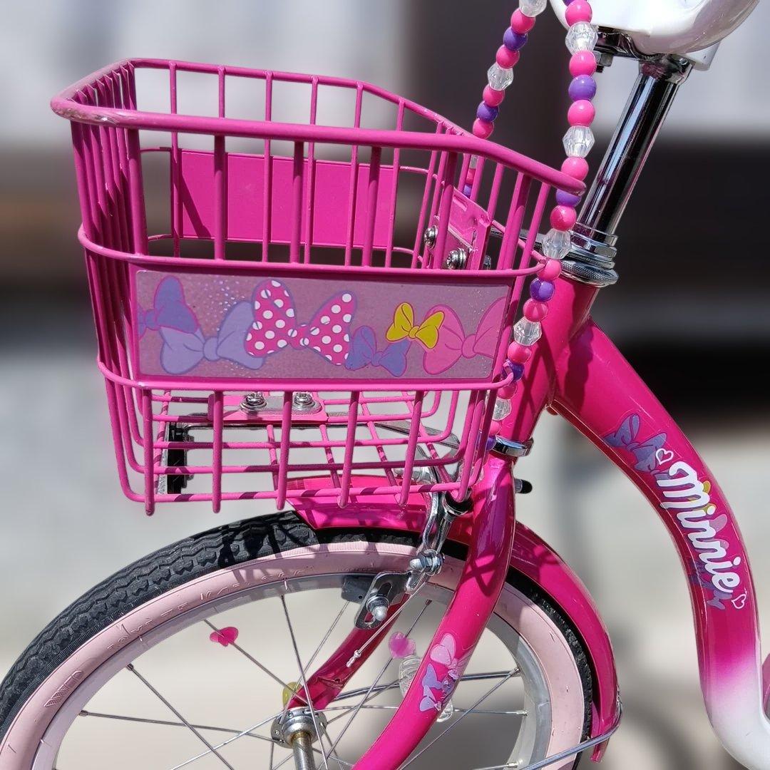 アイデス　幼児用自転車　ミニーマウスポッピンリボン18インチ