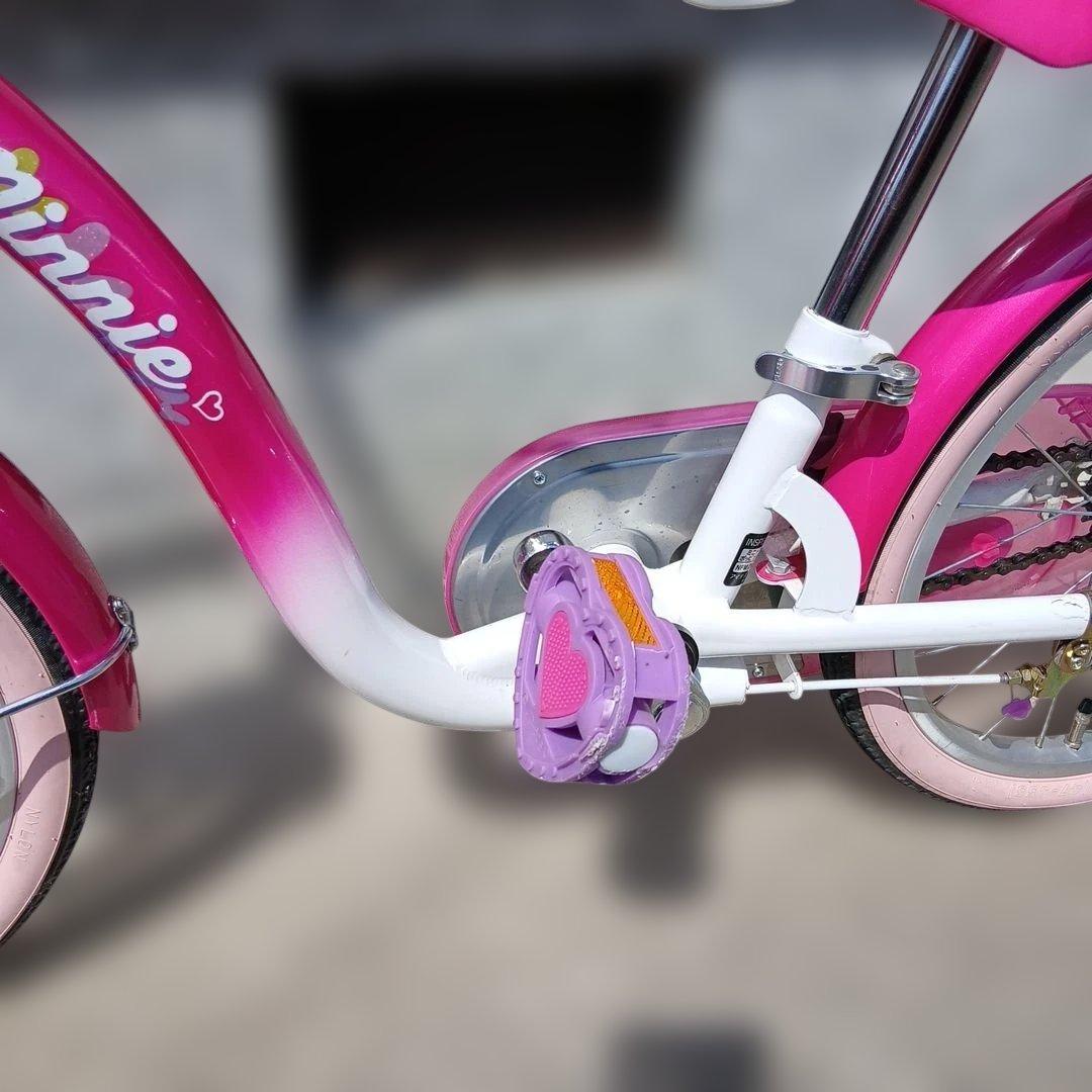 アイデス　幼児用自転車　ミニーマウスポッピンリボン18インチ