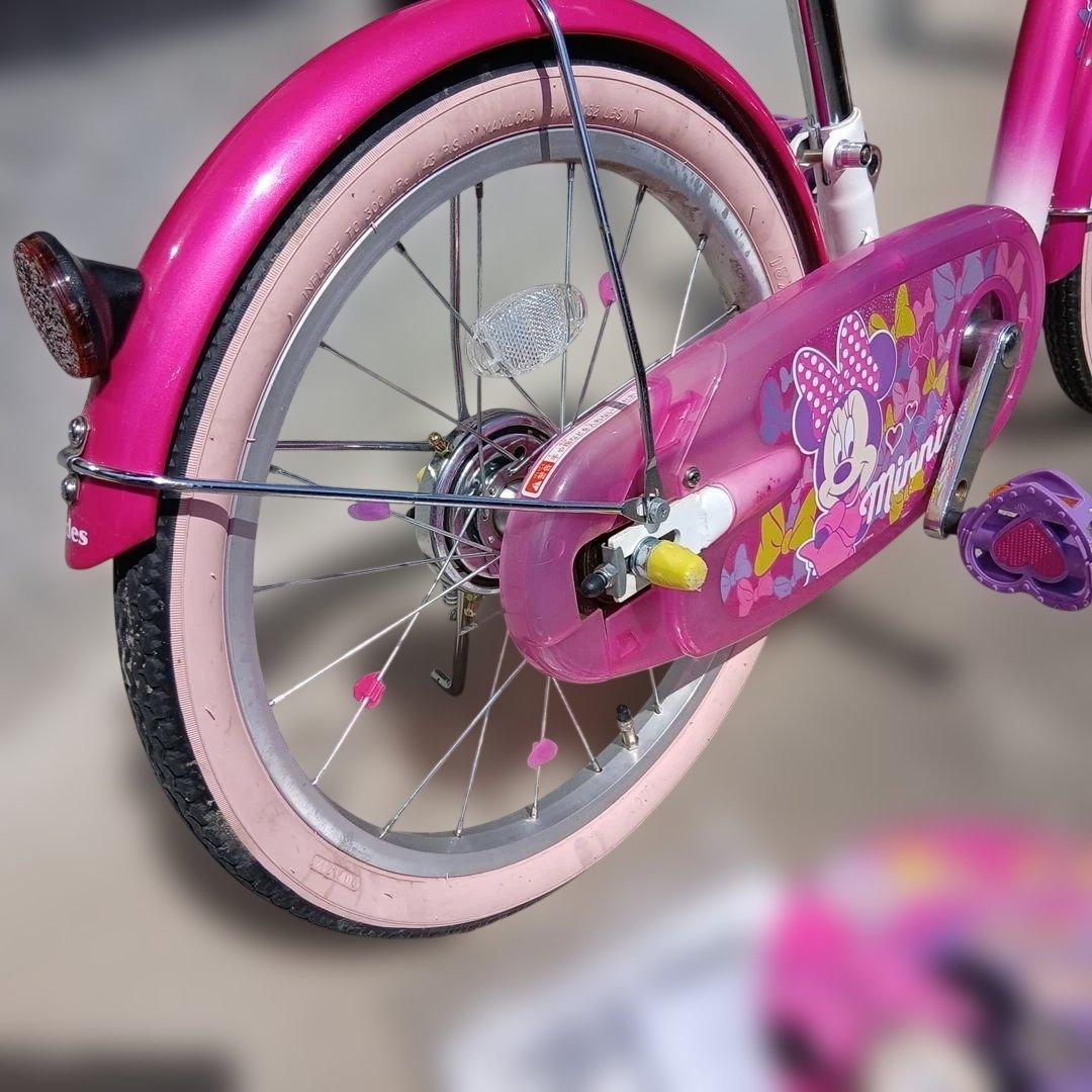 アイデス　幼児用自転車　ミニーマウスポッピンリボン18インチ