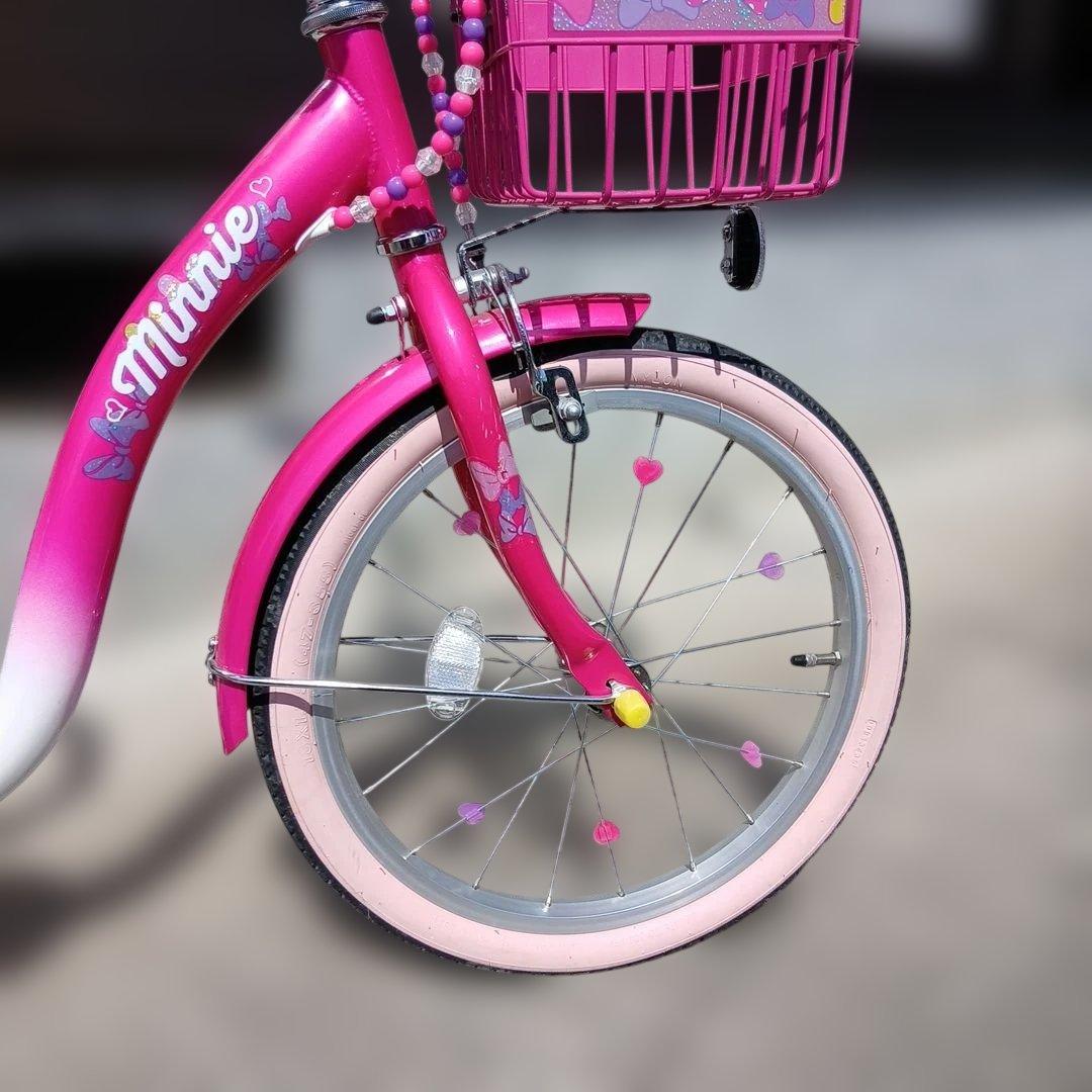 アイデス　幼児用自転車　ミニーマウスポッピンリボン18インチ