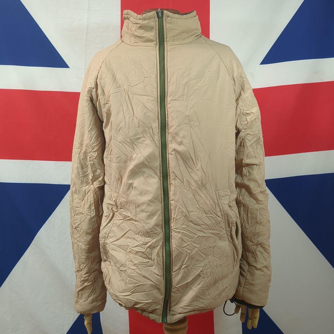 イギリス軍リバーシブルオリーブ/サンドサーマルジャケット（収納袋付）【実物美品】
