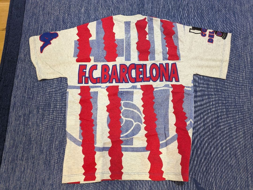 イタリア製 Kappa カッパ FCバルセロナＴシャツ グレー(メンズ M)