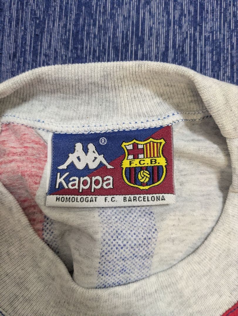 イタリア製 Kappa カッパ FCバルセロナＴシャツ グレー(メンズ M)