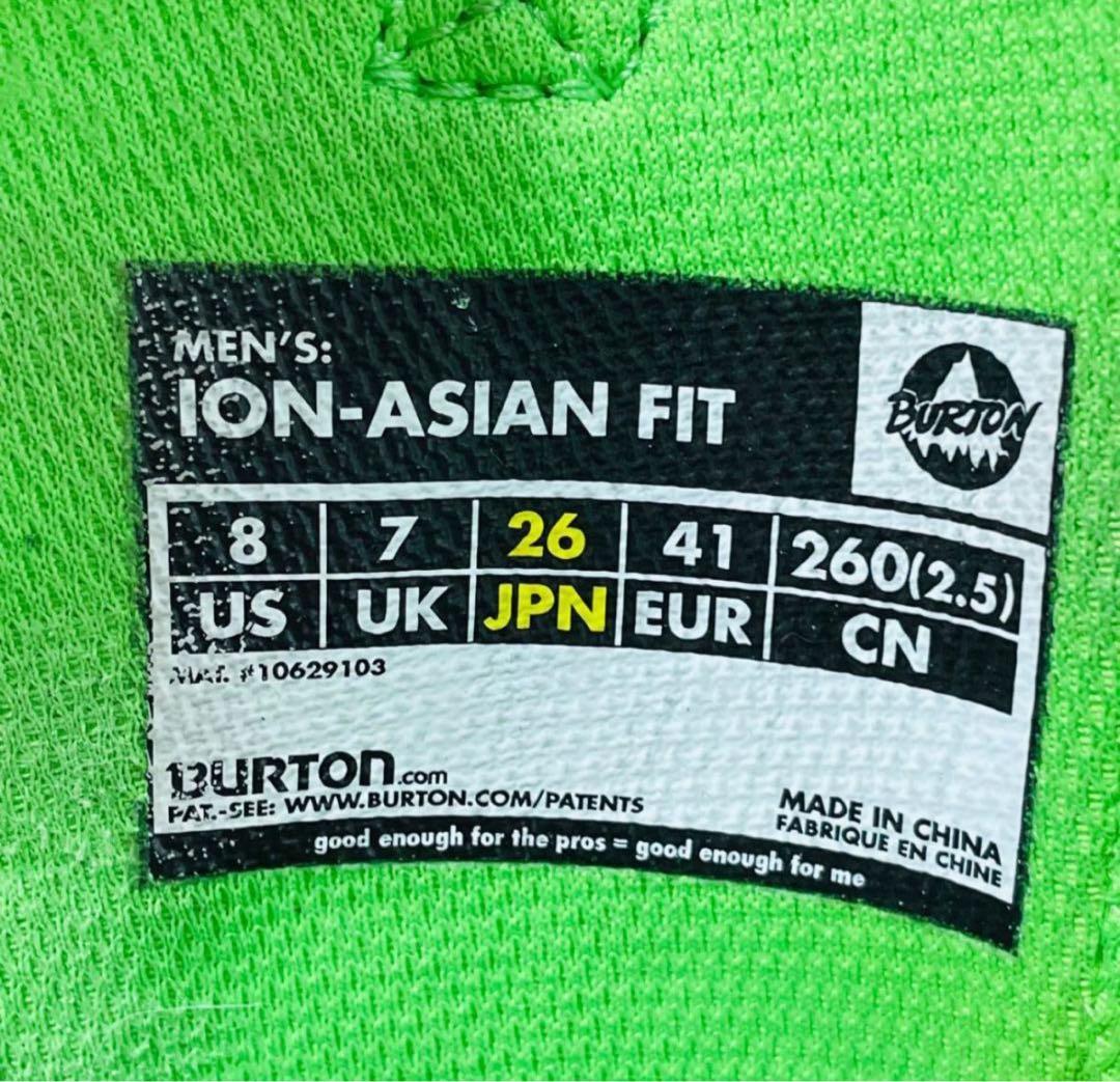 BURTON スノーボードブーツ ION-ASIAN FIT 26cm(US8)