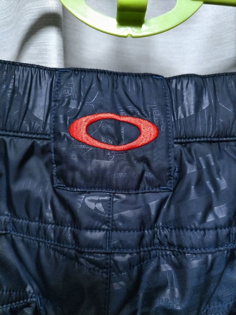 OAKLEY ゴルフ 中綿 パンツ　キルティング　ネイビー　シャードー　総柄