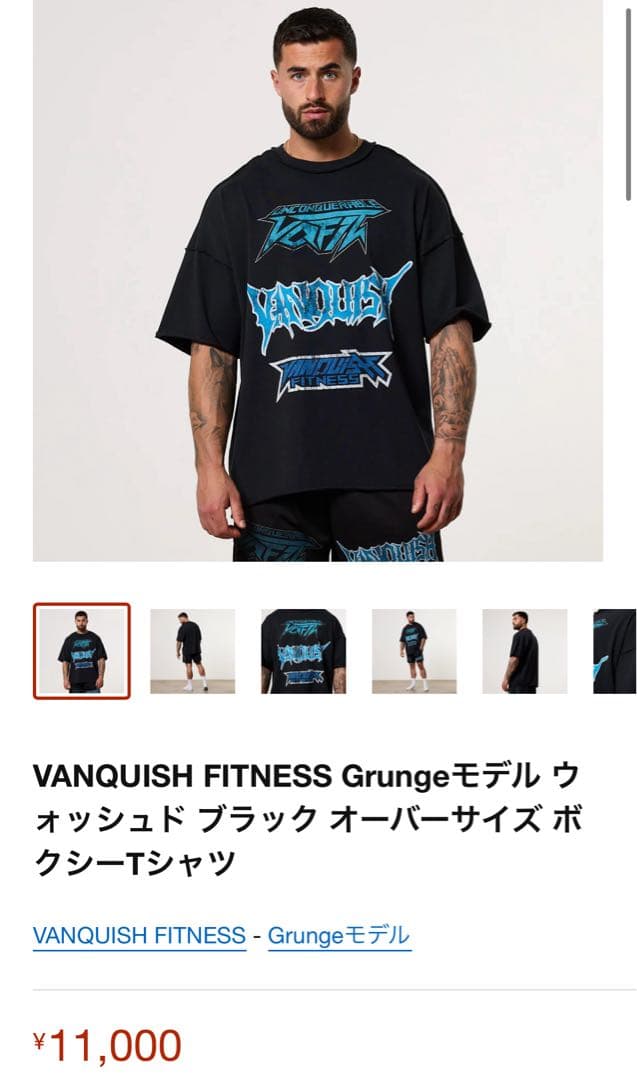 ヴァンキッシュフィットネス　Tシャツ　M