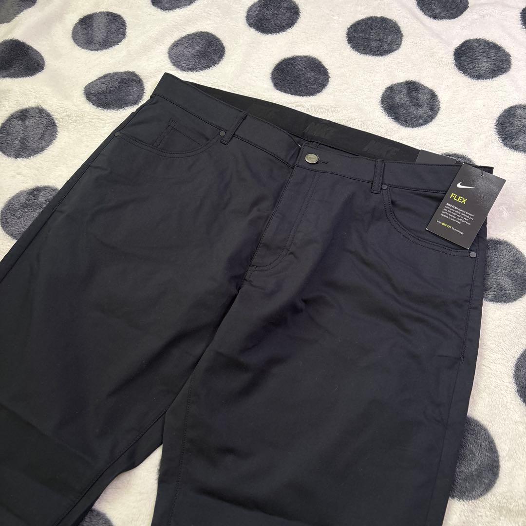 【未使用品】NIKE フレックス ゴルフパンツ サイズ36 黒　ストレッチ