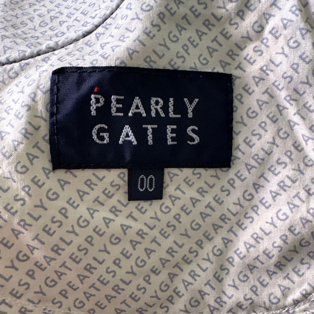 PEARLY GATES ロゴプリントパンツ ネイビー