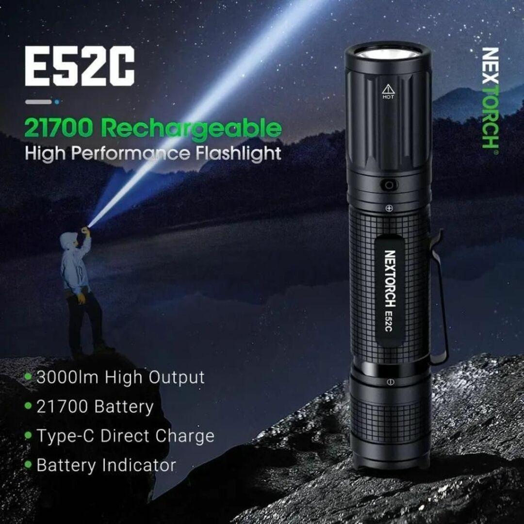 Nextorch E52C Flashlight 3000ルーメン
