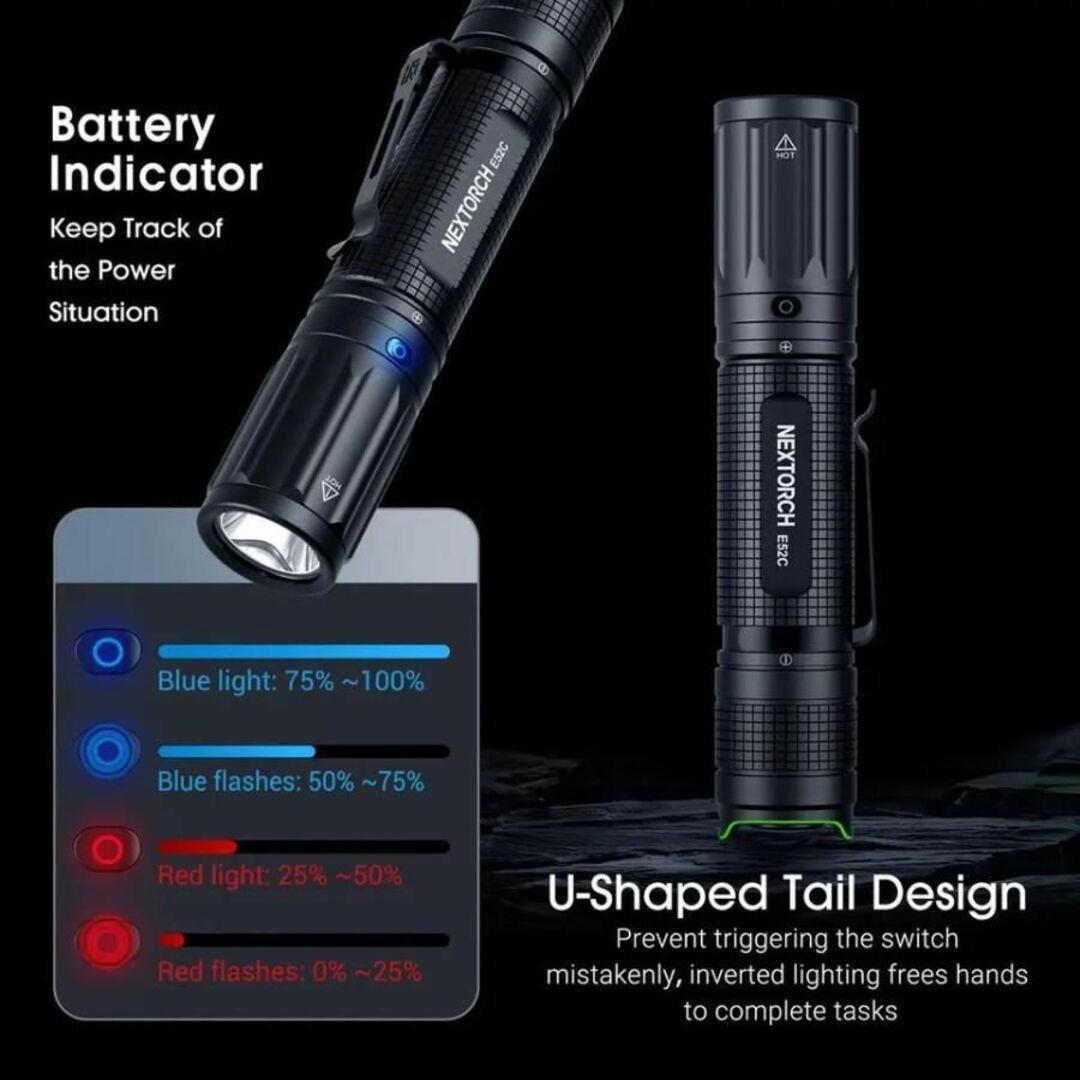 Nextorch E52C Flashlight 3000ルーメン