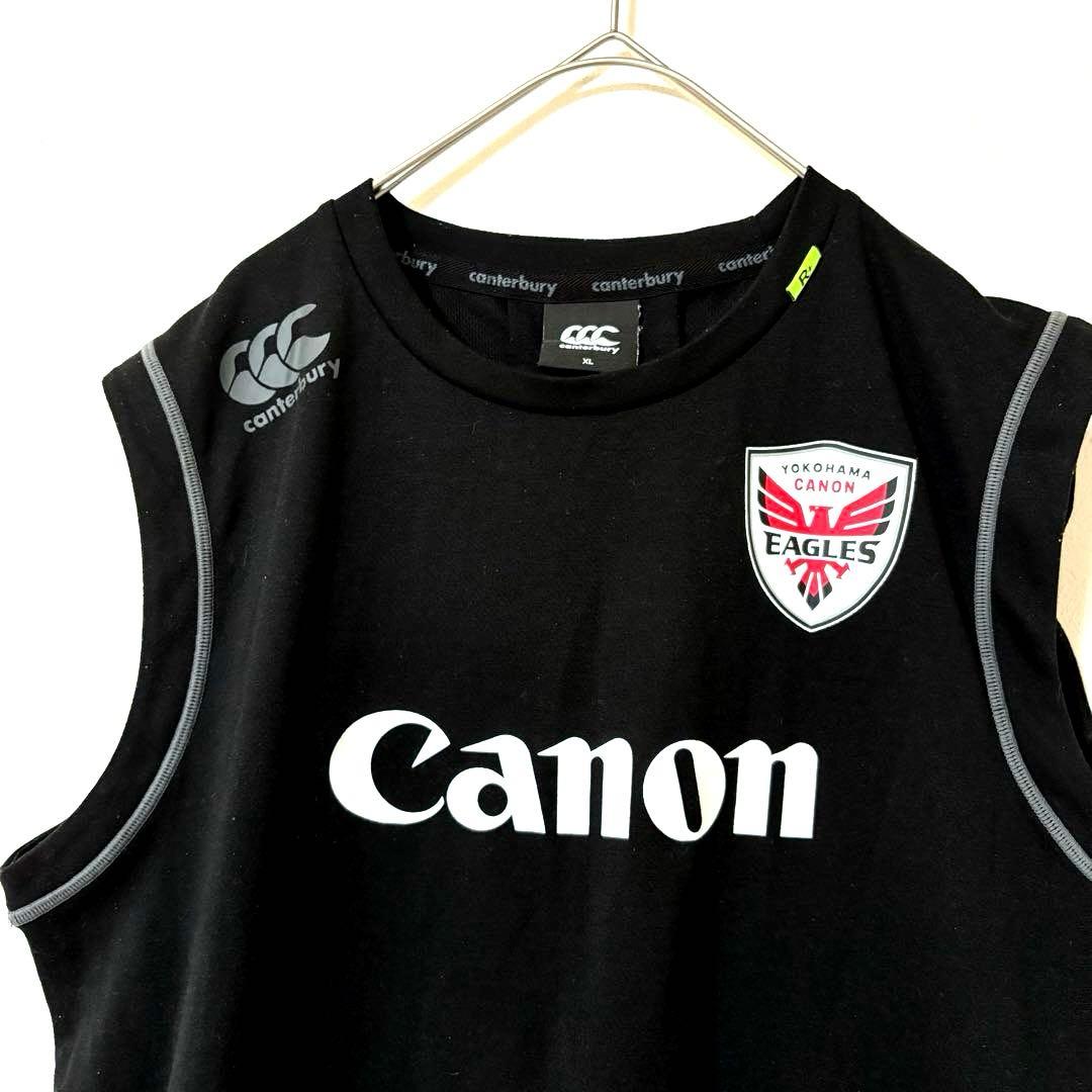 横浜キャノンイーグルス　タンクトップ　カンタベリー　XL 黒ブラック