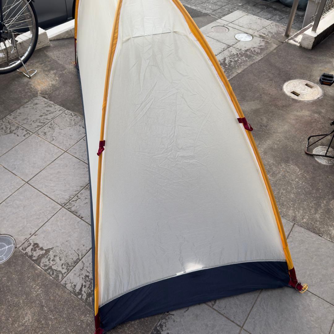 人気モンベル　ステラリッジテント1型　レインフライイエロー　ショックコード新品