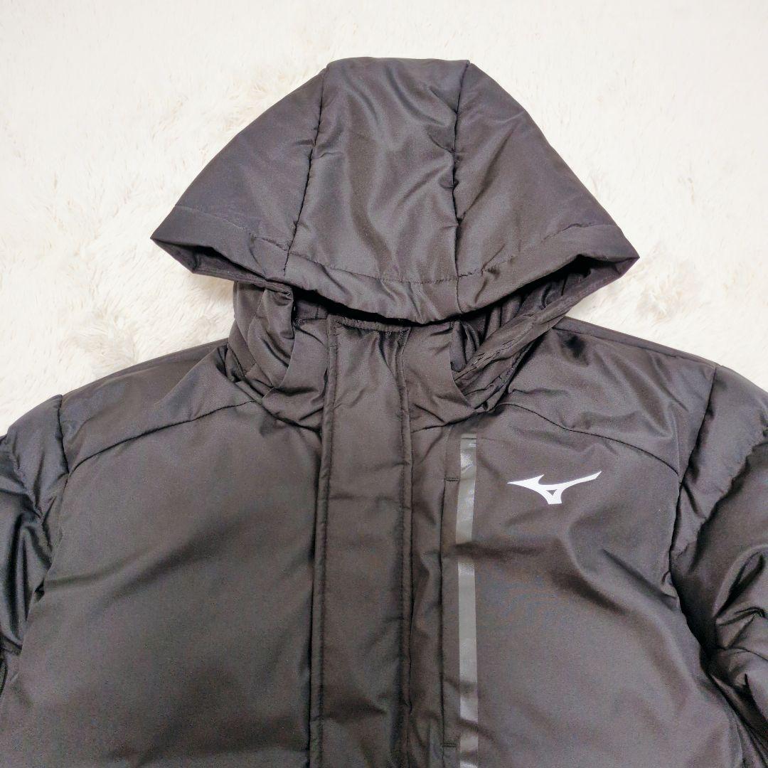 MIZUNO ミズノ ベンチコート ロングダウン 黒 ブラック M
