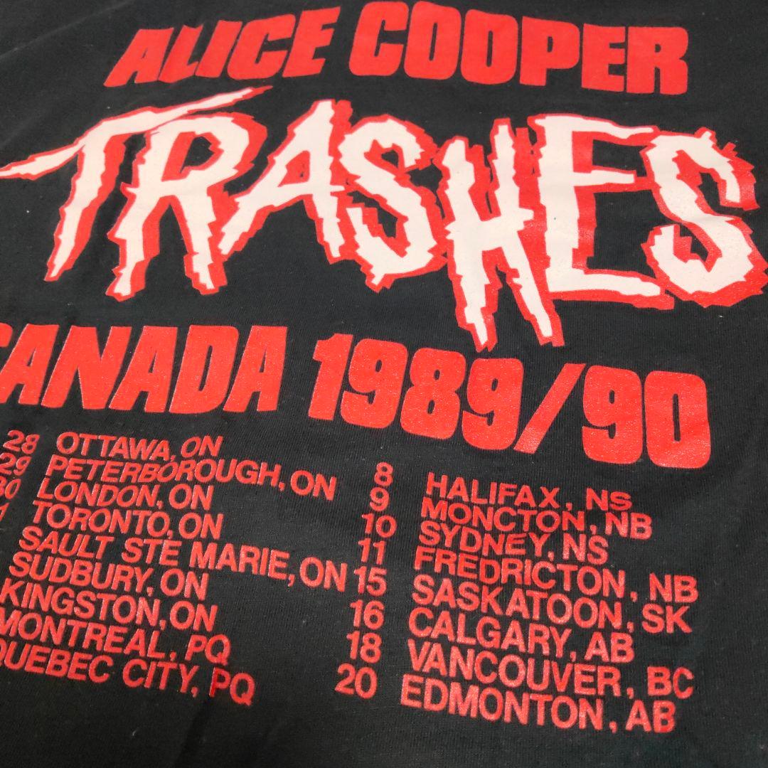 激レア★Alice Cooper TRASHES 1989年カナダツアーTシャツ