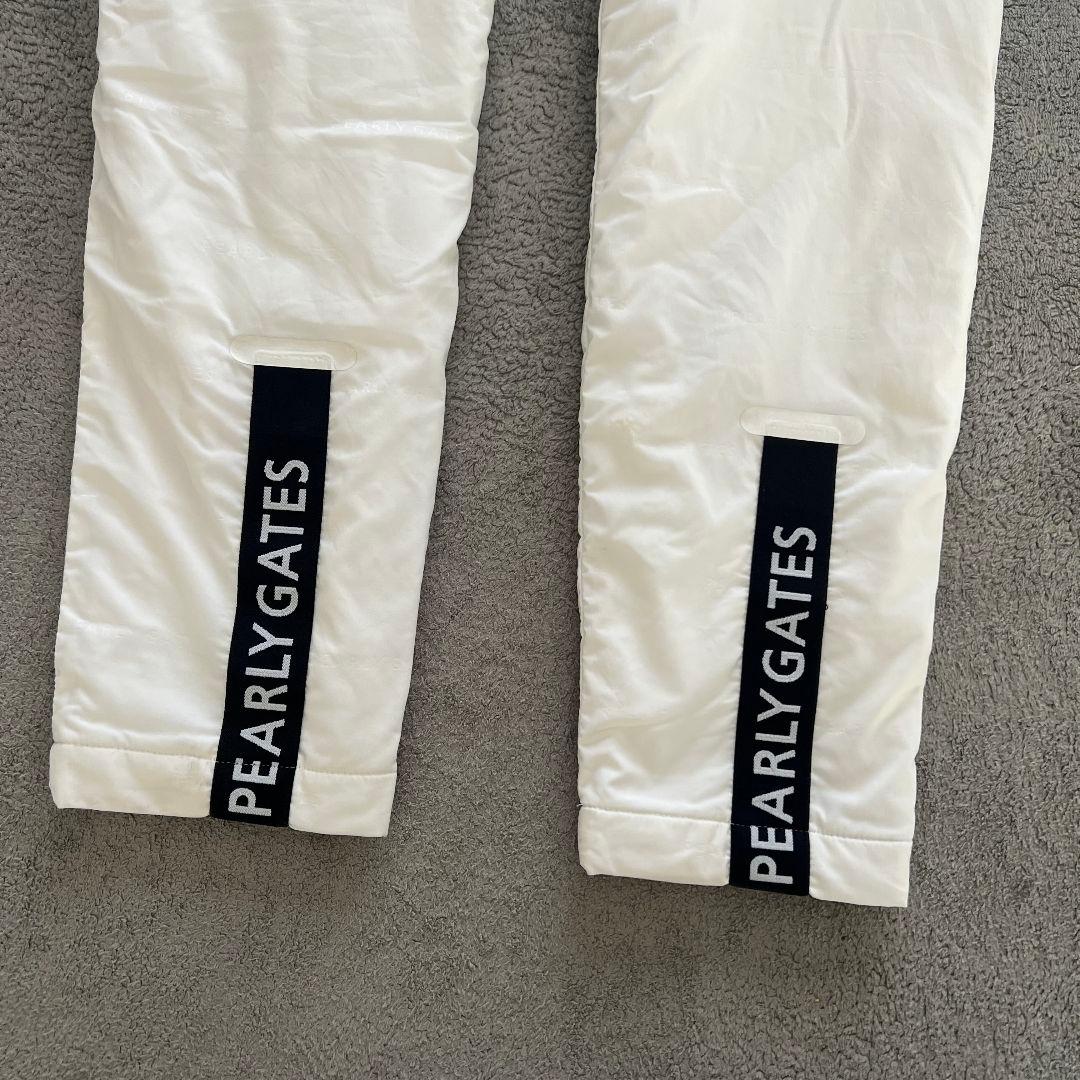 パーリーゲイツ　PEARLY GATES 中綿入り　ダウンパンツ　レディース　白