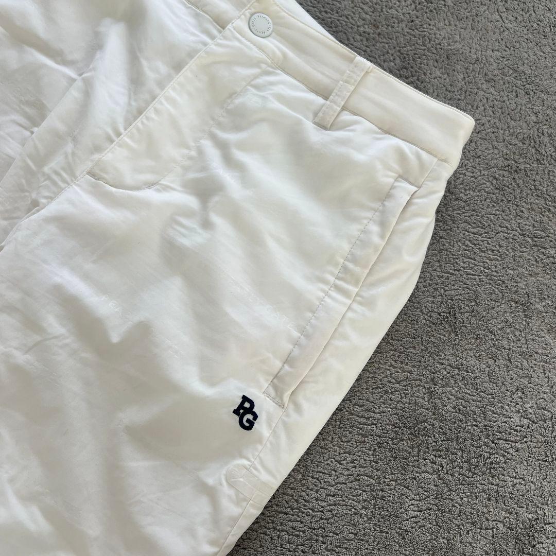 パーリーゲイツ　PEARLY GATES 中綿入り　ダウンパンツ　レディース　白