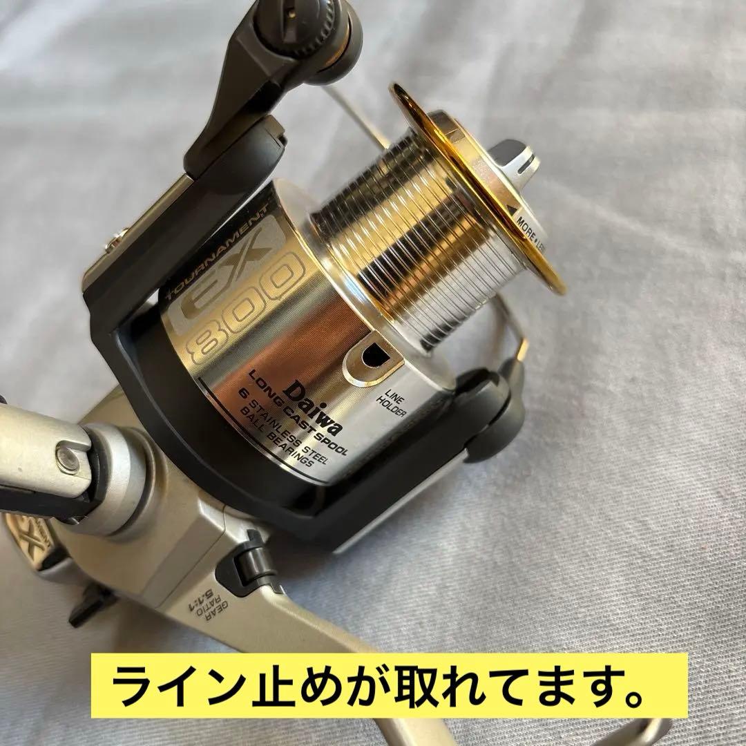 中古！Daiwa オールドスピニングリール　トーナメントEX800 収納袋付