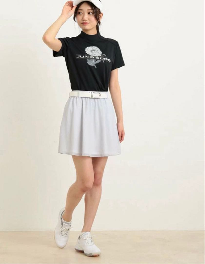 JUN&ROPE メッシュ フレアスカート 新品タグ付き　吸水速乾　UV