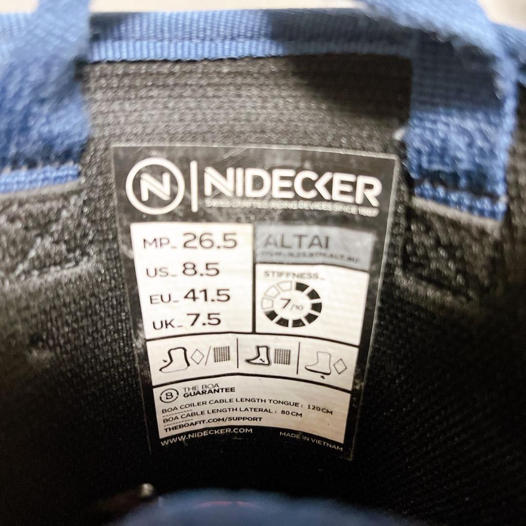 NIDECKER ALTAI 26.5 ナイデッカー ダブル BOA ブーツ