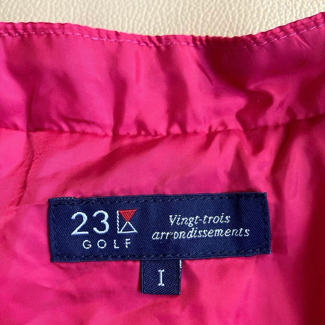 【美品】23区 GOLF レディース フルジップ 中綿ブルゾン サイズS