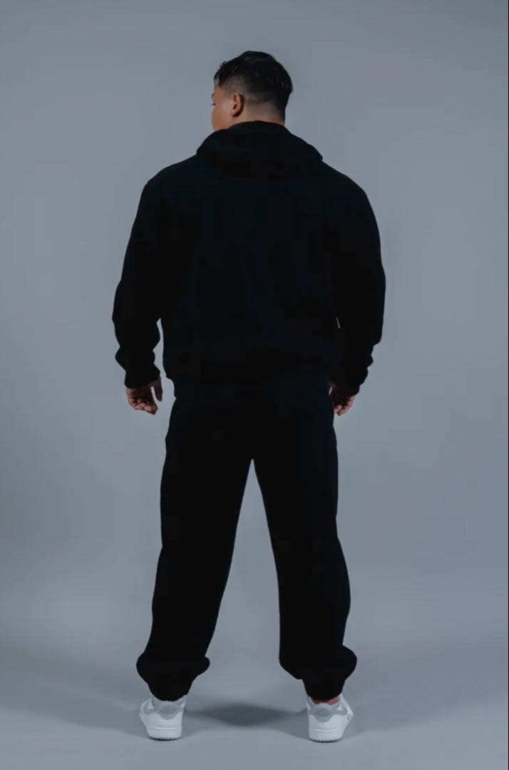 XENO BONDING FABRIC HOODIE BLACK 上下セット M