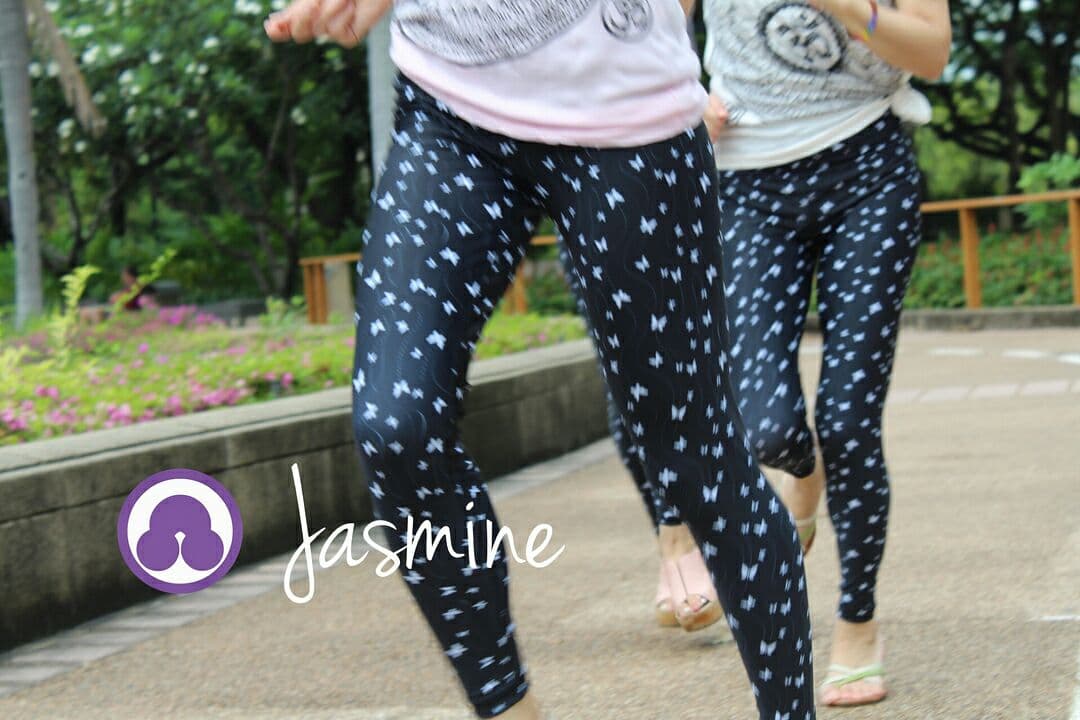 新品 Jasmine ヨギンス ヨガ ブラック 蝶々 S