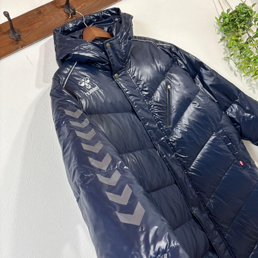 美品　大きいサイズ　hummel 防水　ダウンコート　ベンチコート　アスレタ