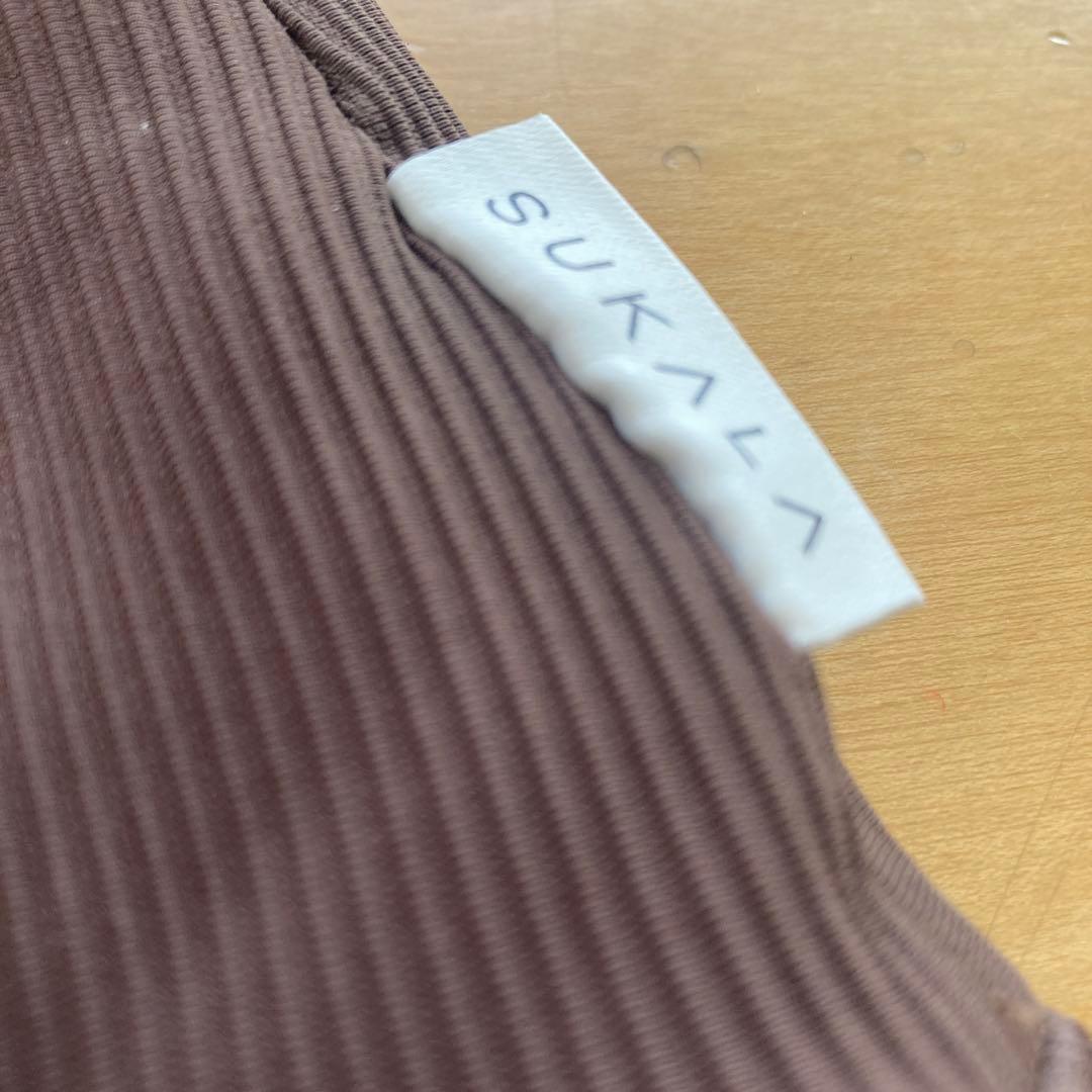 SUKALA リブソリッドレギンス　チョコレートブラウン　M