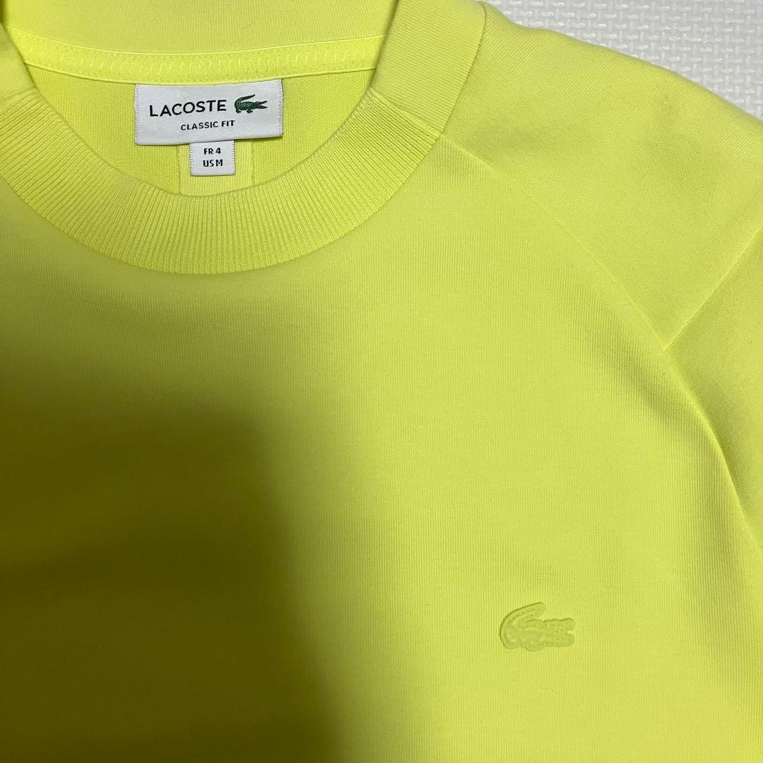 LACOSTE クラシックフィット セーター　M イエロー　ゴルフ　蛍光