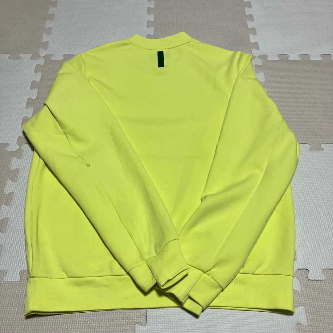 LACOSTE クラシックフィット セーター　M イエロー　ゴルフ　蛍光