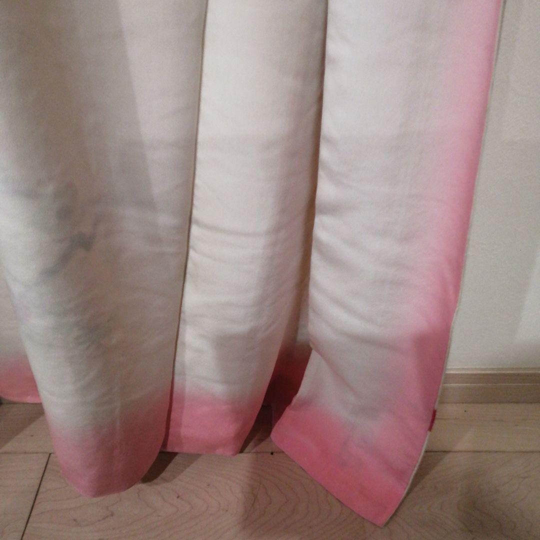 正絹合わせ広衿着物梅の花