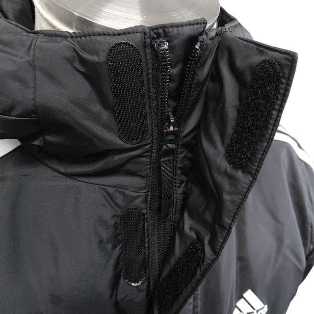 新品半額 15400円を アディダス ベンチコート ロングBLKブラック M