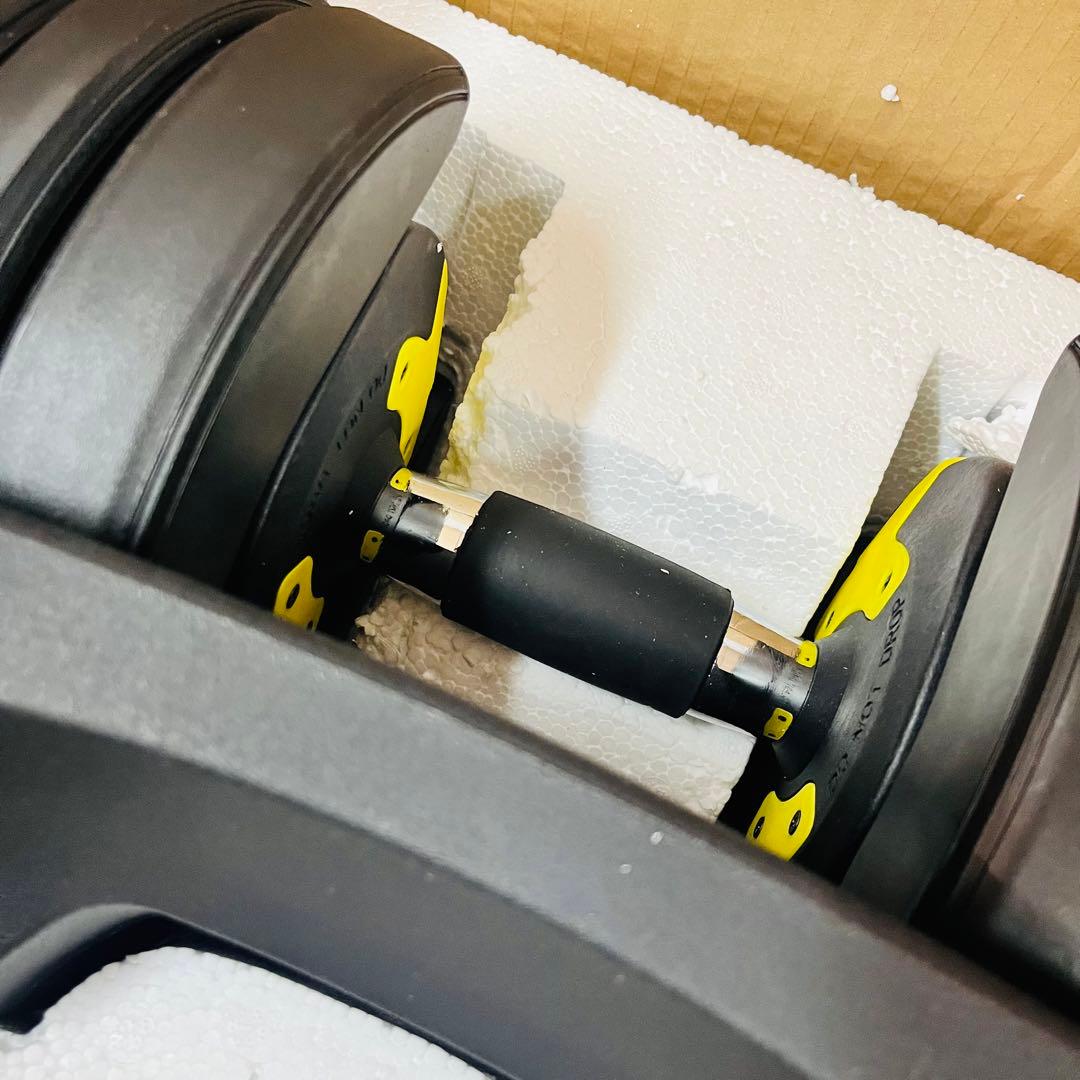 K1079【DUMBBELL】可変式ダンベル 24kg イエロー