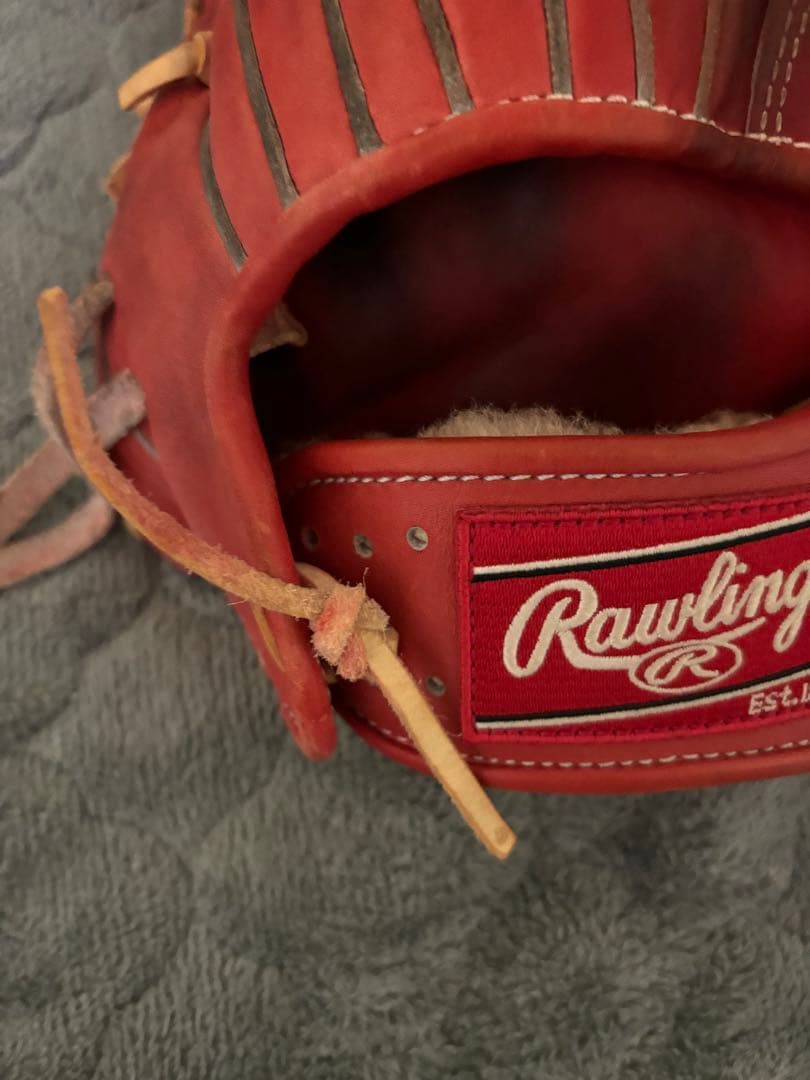 Rawlings 硬式グローブ 赤